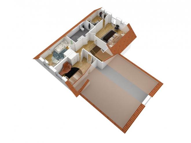 Nostalgie Grundriss 3D