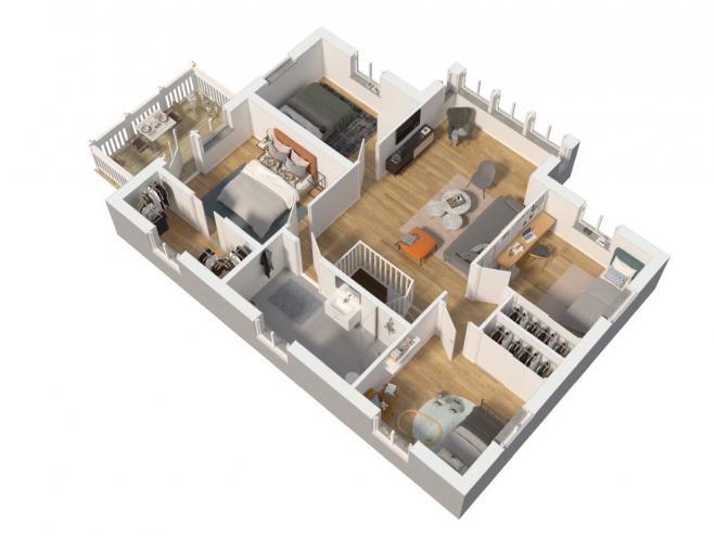 Lindbacken Grundriss 3D