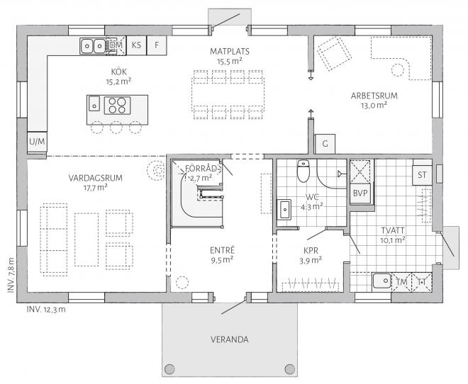 Sätesgården Grundriss 2D