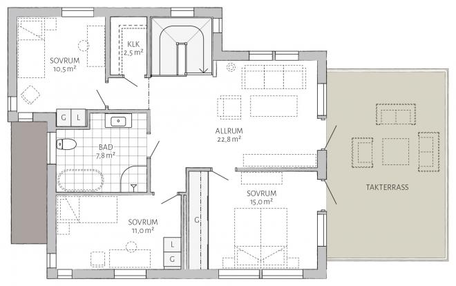 Solberga Grundriss 2D