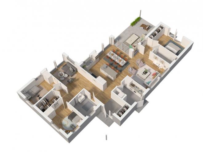 Ramsjö Grundriss 3D