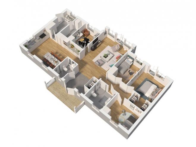 Tallåsen Grundriss 3D