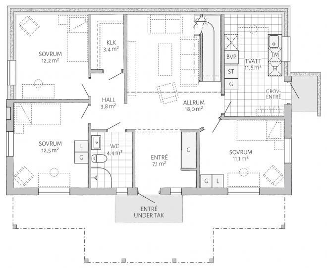 Björkalund Grundriss 2D