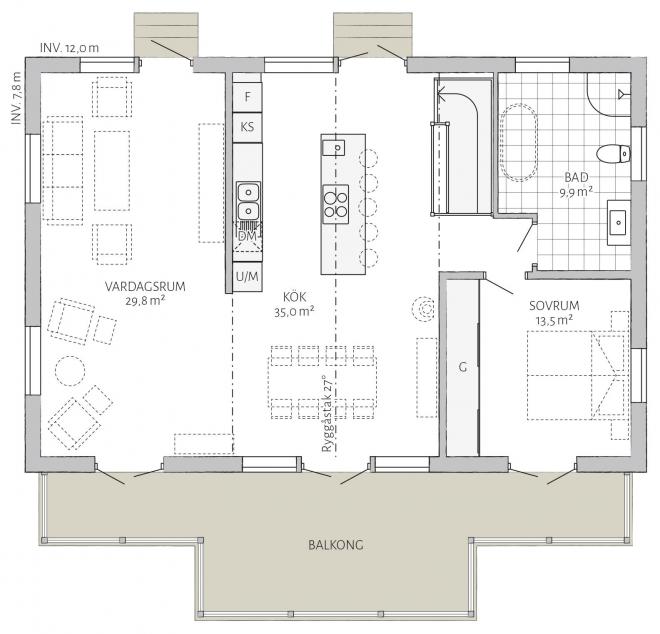 Björkalund Grundriss 2D