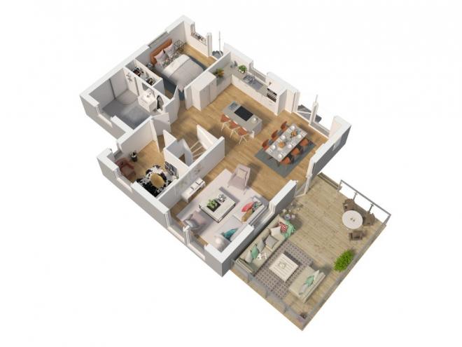 Rimsjö Grundriss 3D