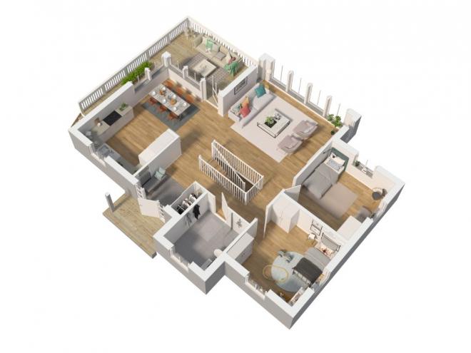 Sundvik Grundriss 3D